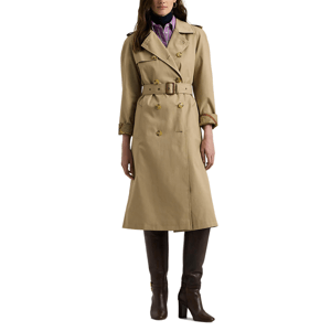 Lauren Ralph Lauren Belted Double-Breasted Trench Coat